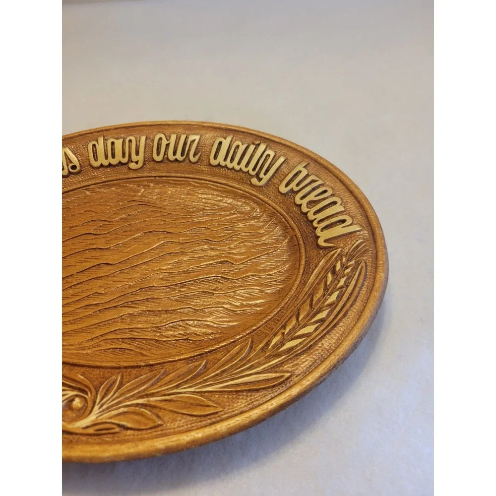 Vintage Multi Products Religious Daily Bread Plate 11